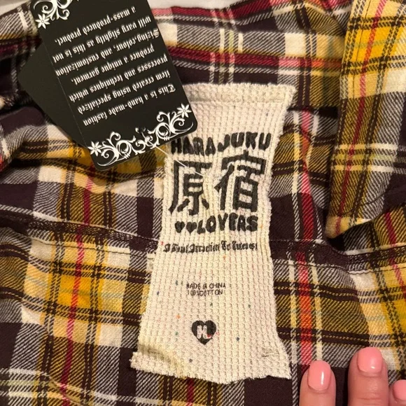 L.A.M.B Harajuku (Gwen Stefani) Flannel Shirt - Picture 6 of 12